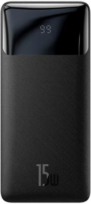 Зовнішній акумулятор Baseus Bipow 10000mAh, 2xUSB, USB-C, 15W, чорна