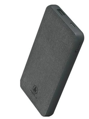 Зовнішній акумулятор Hama Fabric 10 10000mAh Grey