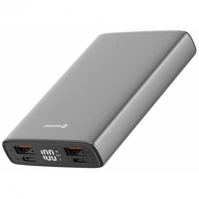 Зовнішній акумулятор Swissten Aluminum 10000mAh 20W Power Delivery Black